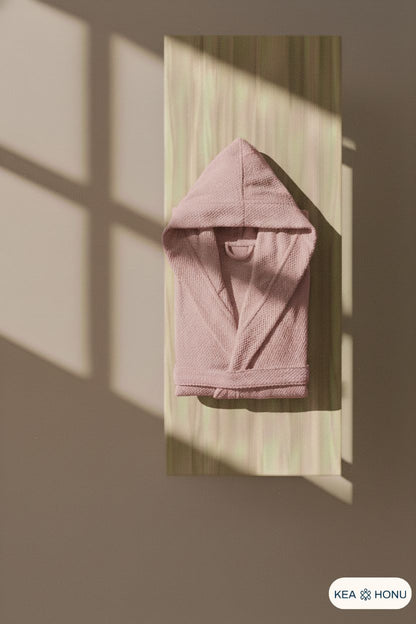 Cotton Hooded Robe — Sun Woven Collection