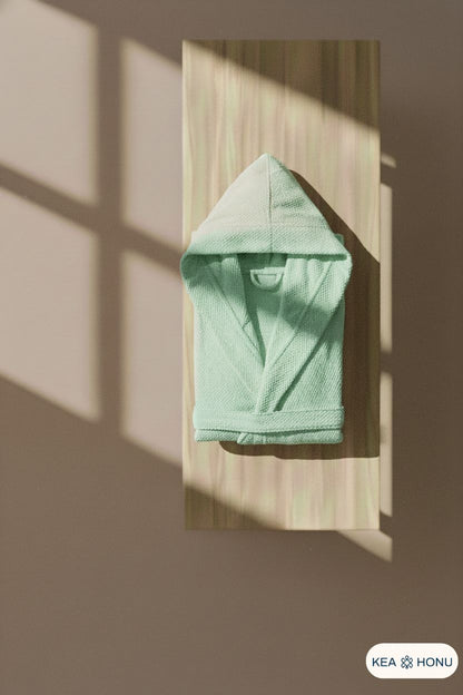 Cotton Hooded Robe — Sun Woven Collection