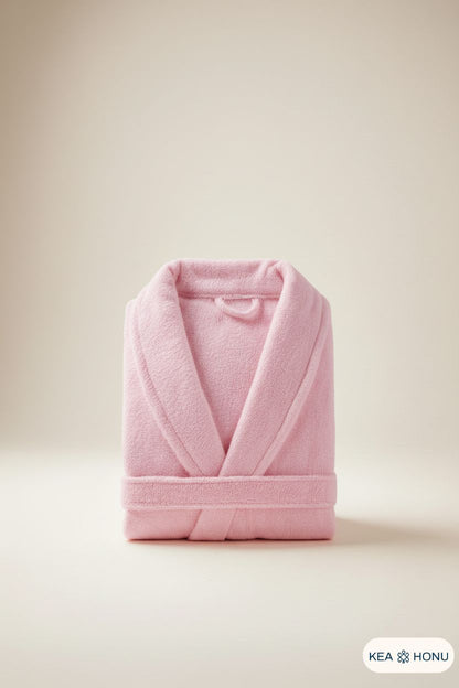 Cotton robe in Blush Tide from the Ritual Edit collection
