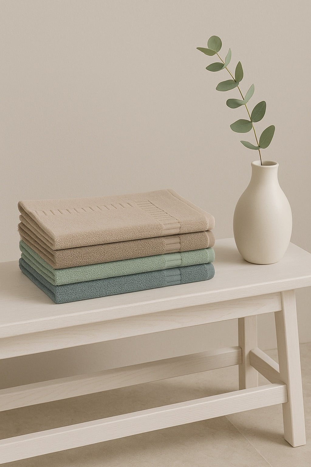 Minimalist bath mats in soft tones from The Ritual Edit Collection