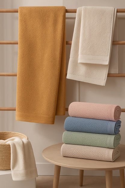 Lightweight Cotton Towel — Sun Woven Collection